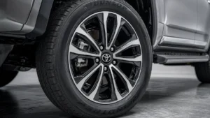 2026 Toyota Land Cruiser 300 alloy wheels and tire detail
