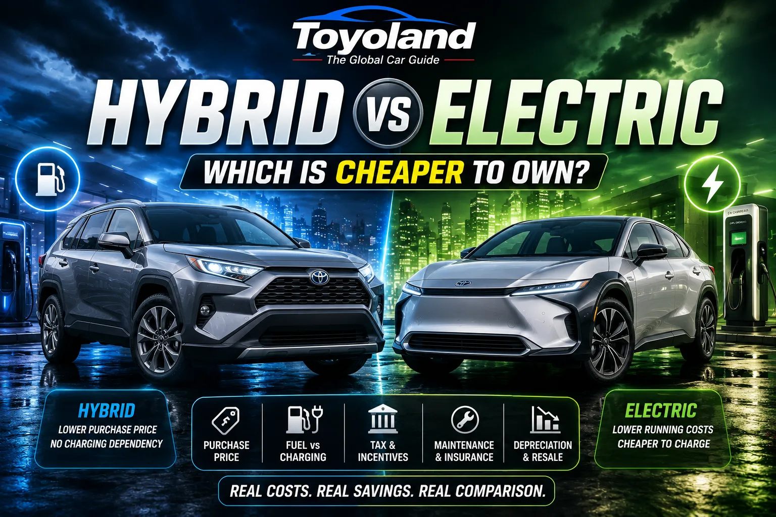 Hybrid vs electric car cost of ownership comparison 2026