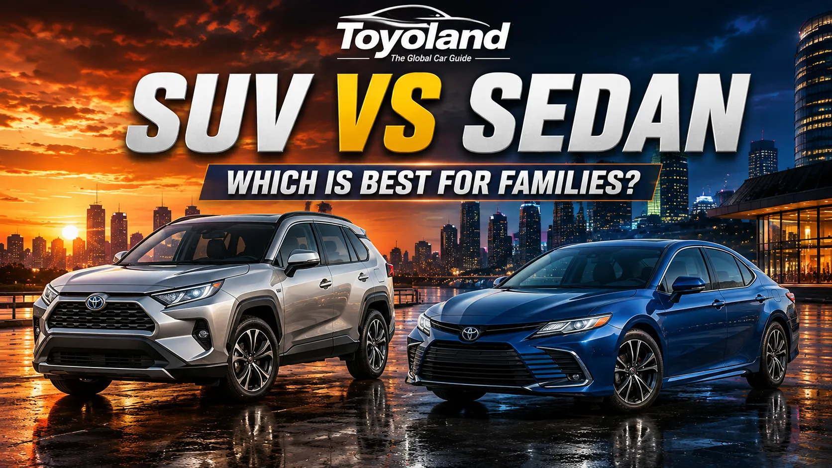 SUV vs sedan family car decision guide 2026