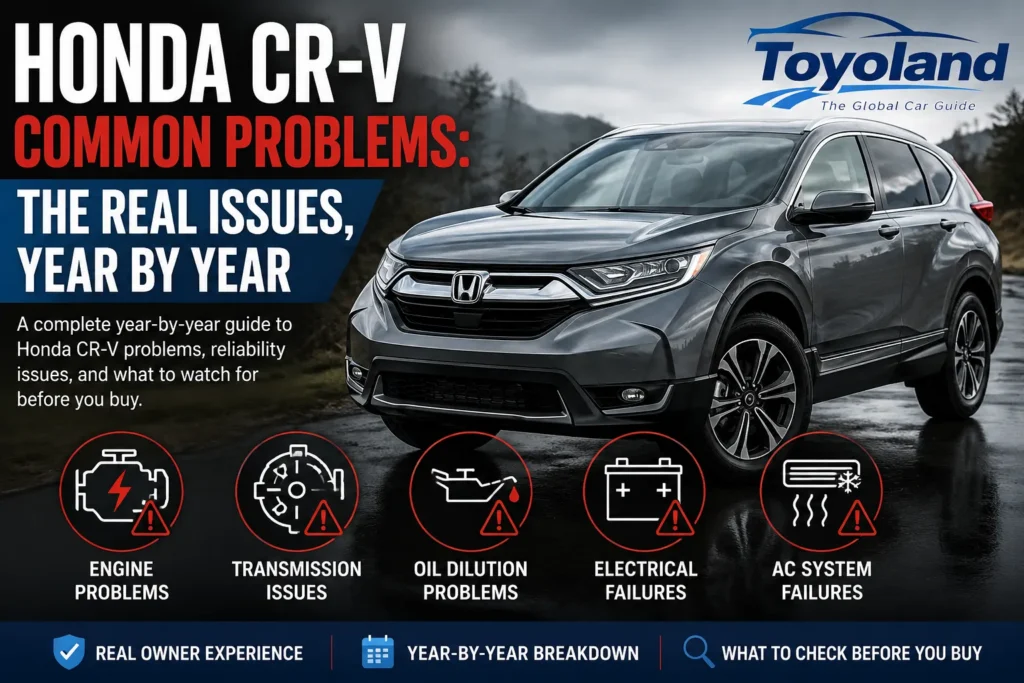 Honda CR-V common problems and reliability issues year by year