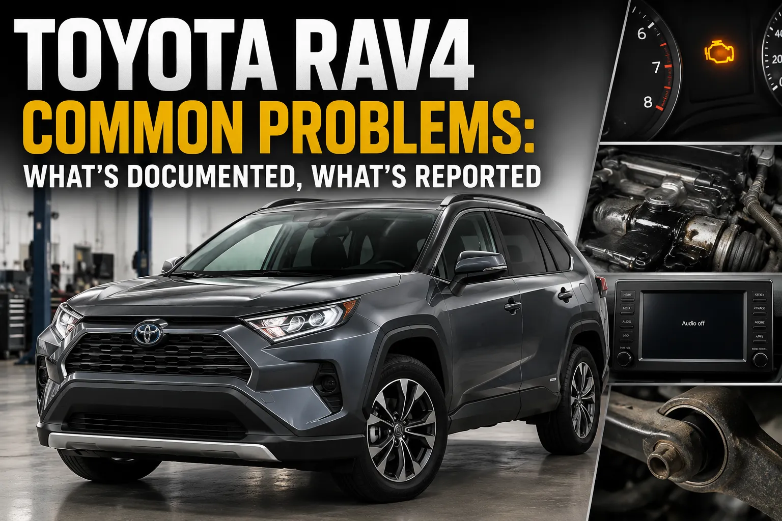 Toyota RAV4 during a pre-purchase inspection, illustrating common RAV4 problems by year