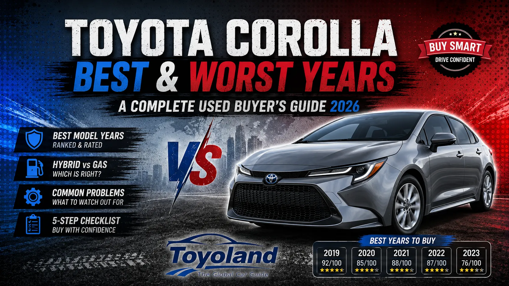 2021 Toyota Corolla Hybrid LE sedan front three-quarter exterior view