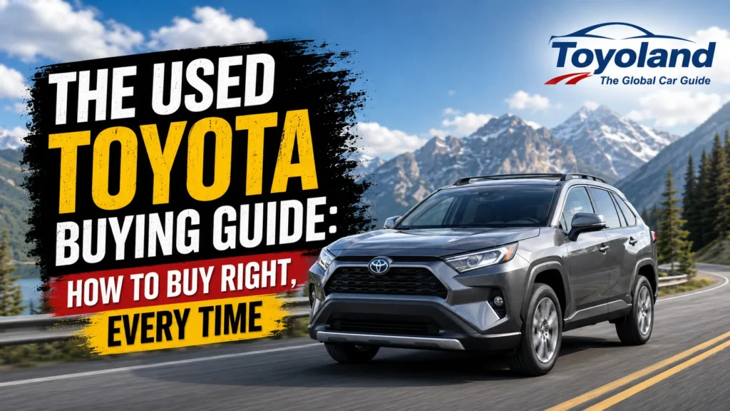Reviewing service records before buying a used Toyota, illustrating a used Toyota buying guide
